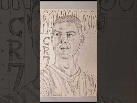 Ronaldo Drawing ⚽ #shorts #ronaldo #drawing #fifaworldcup #viral