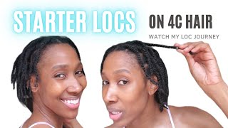 Starter locs on 4c hair