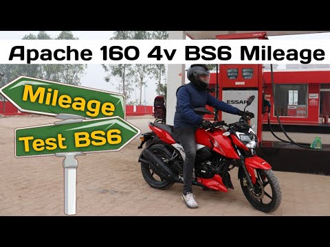 Tvs Apache 160 4v Bs6 Mileage Test And Light Test Youtube