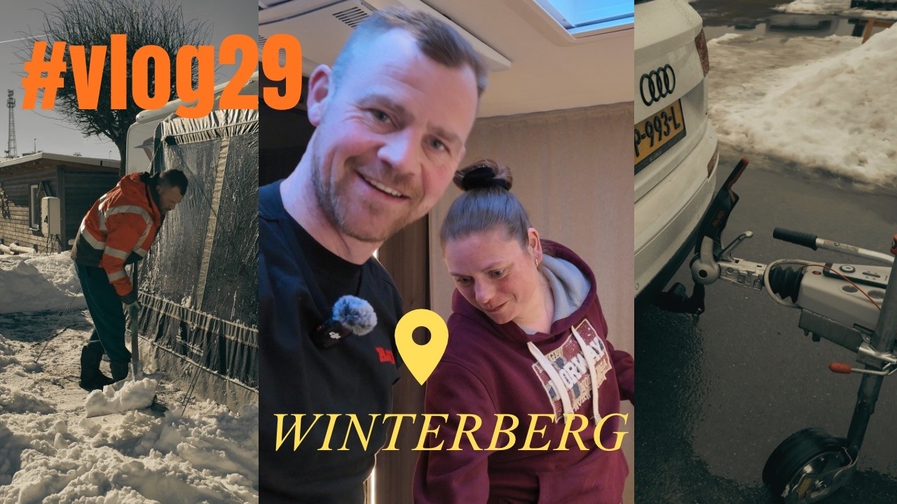 Dat ging nog maar net goed met de caravan!