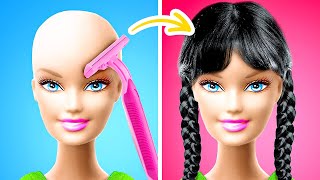 FROM NERD TO POPULAR || New Awesome Hairstyle For Doll! Cute Tiny Crafts & Hacks By 123 GO!LIVE screenshot 4