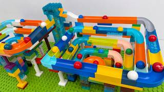 🌈 DOUBLE LEGO DUPLO Marble Maze! 🤯 Twin Towers, Crazy Loops & Elevator Ride!