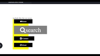 Side Navigation with icons and with hover effect using HTML and CSS.
