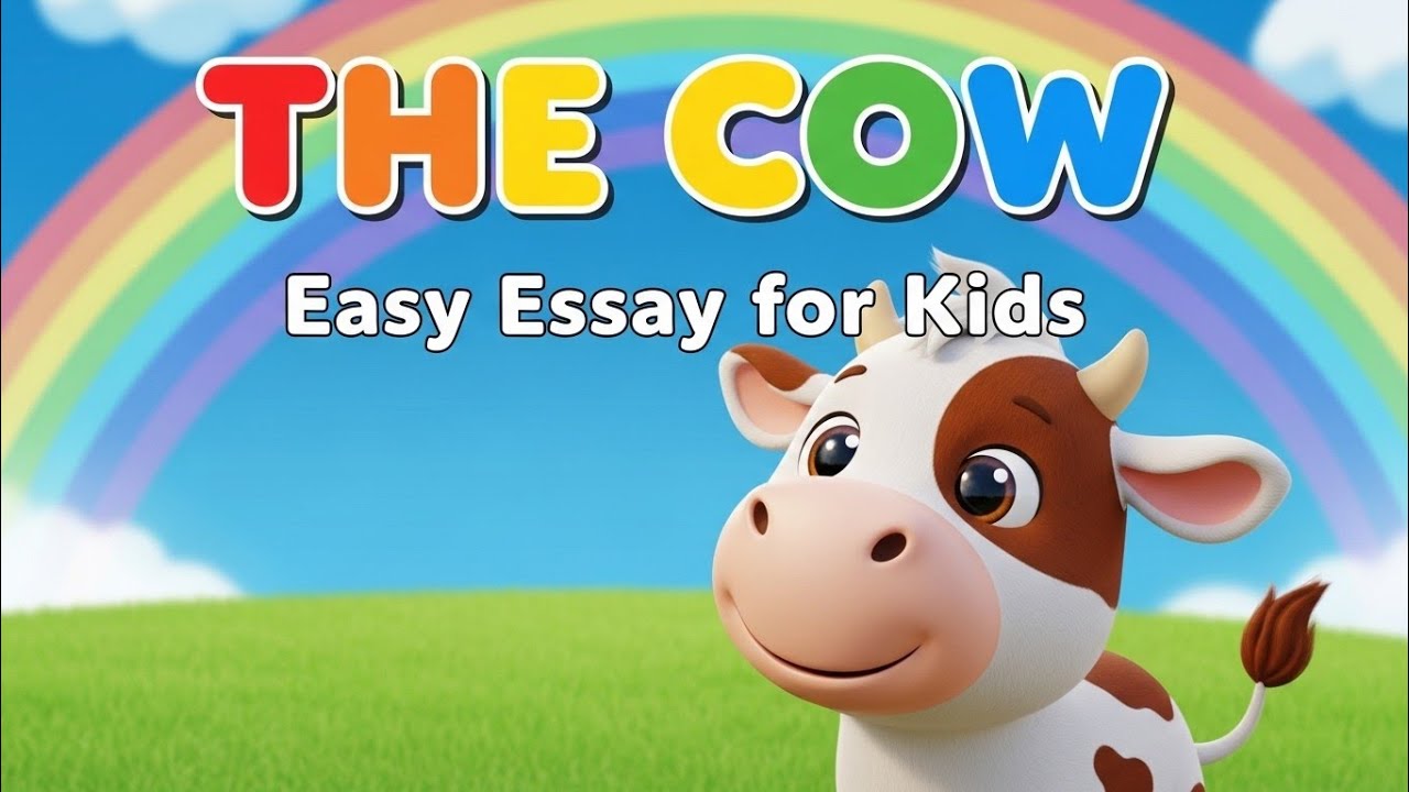 The Cow Essay in English | 10 Lines on Cow for Kids | Easy Essay for Class 1-2