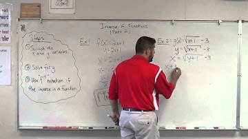 Inverse Functions   Part 2