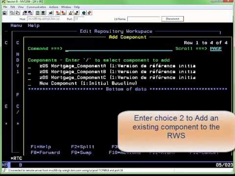 New Options in the Rational Team Concert ISPF Client (developed in v4.0.6)