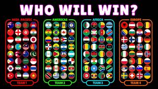 Last Continent Standing! - 128 Countries Elimination Marble Race