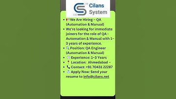 Testing Jobs | QA Jobs| Automation Testing Jobs| Rd Automation Learning