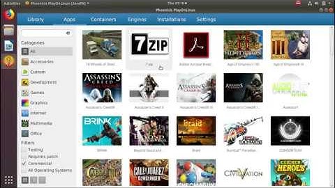 Phoenicis PlayOnLinux 5 Alpha on Ubuntu 18.04