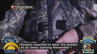 Boaters Required To Wear Life Jackets At All Times Starting November 1