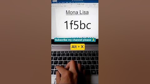 Mona Lisa | Ms Word Symbol Shortcut Key | Computer 🖥️ Shortcut Key #window #pc #laptop #viral #reel
