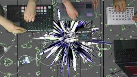 AV live dub techno jam Roland MC-707, 1010 blackbox, Elektron Samples, Korg Electribe 2 (no talking)