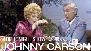 Lucille Ball Brings A Surprise Gift For Johnny on Carson Tonight Show  04/28/1977