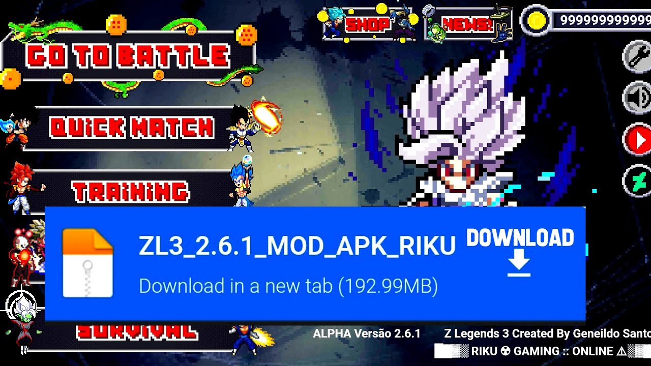 Z LEGENDS 3 2.6.1 MOD UNLOCK ALL CHARACTERS GAMEPLAY #zlegends3