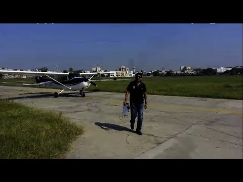 Dr. Adhia Flying an Airplane