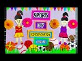 sports day craft | school sports day decoration | sports day poster making | sports day craft ideas image