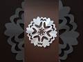 How To Make Beautiful Paper Snowflake ❄️#art #craft #diy #snowflake #shorts #ytshorts