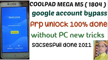 Coolpad Mega 5M(1804)Frp Unlock Without Pc 2020||Bypass Google Account 100%Working By DILSHAD MOBILE