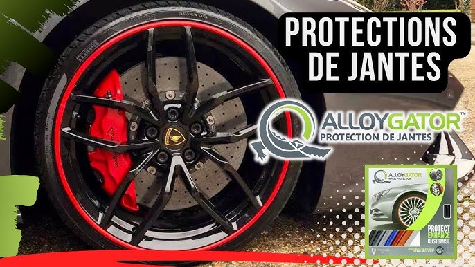 Protecteur de jante de roue en alliage d'aluminium vert, convient à toutes  les voitures (4 pièces) - 19 / Green
