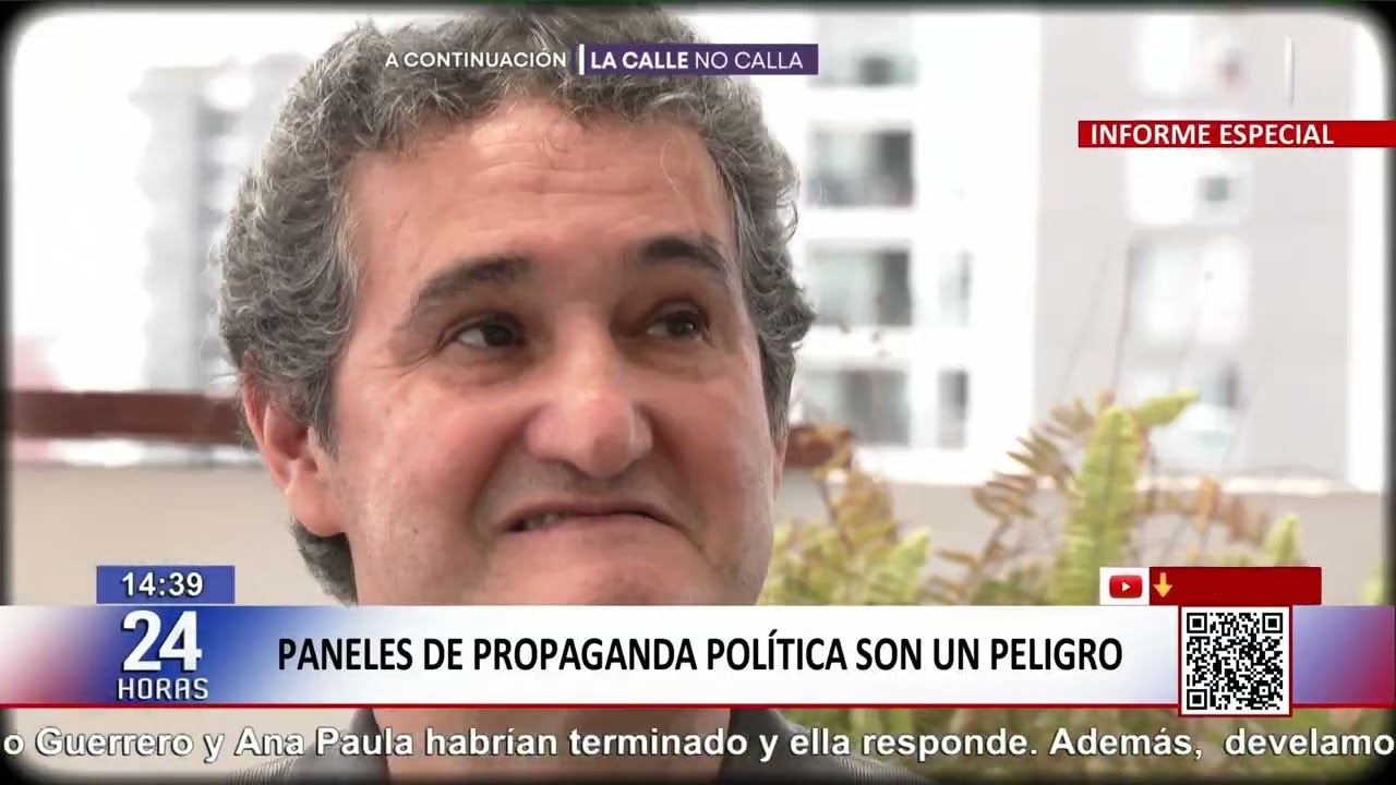 Paneles de propaganda política representan un riesgo para la seguridad