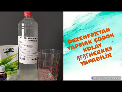 Evde dezenfektan yapımı çok kolay oldu 💯