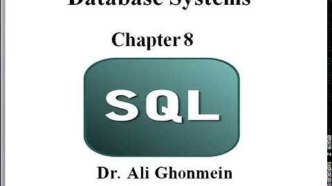 Chapter 8: SQL _1