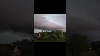 Early Morning Shelf Cloud Over Eagan Minnesota