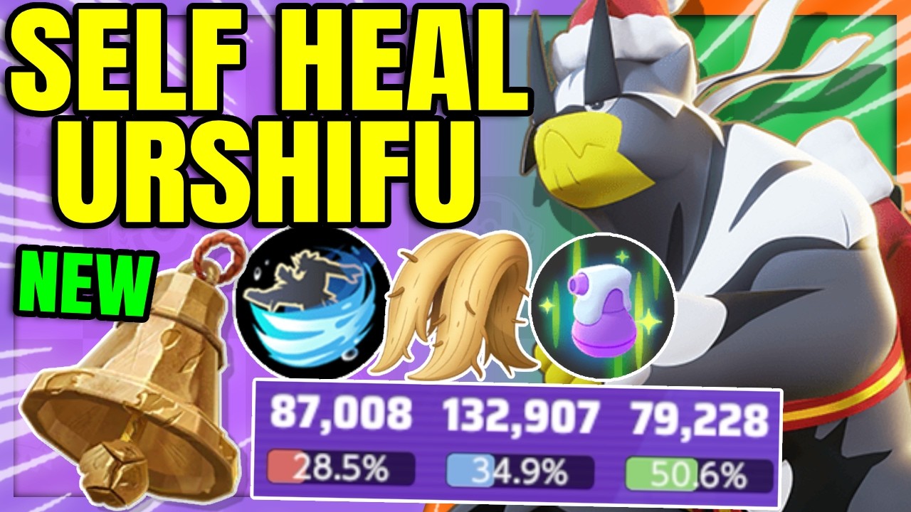 I had to try VANGUARD BELL with this Self Heal URSHIFU BUILD | Pokemon Unite