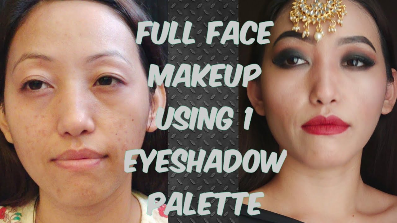 kaise kare makeup Black Smokey Eye 1 palette Eyeshadow For Full