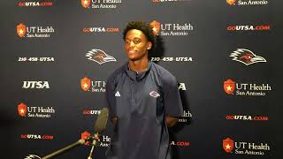 UTSA FB WR Devin McCuin post practice media session 8.28.24