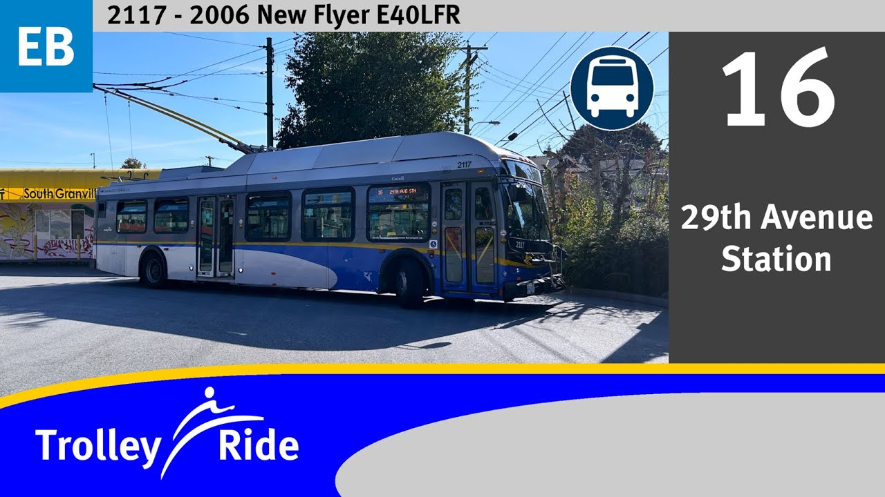 16 29th Avenue Station | TransLink CMBC 2006 New Flyer E40LFR - 2117