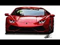 How to Draw a Realistic Supercar - Lamborghini Huracan - Tutorial