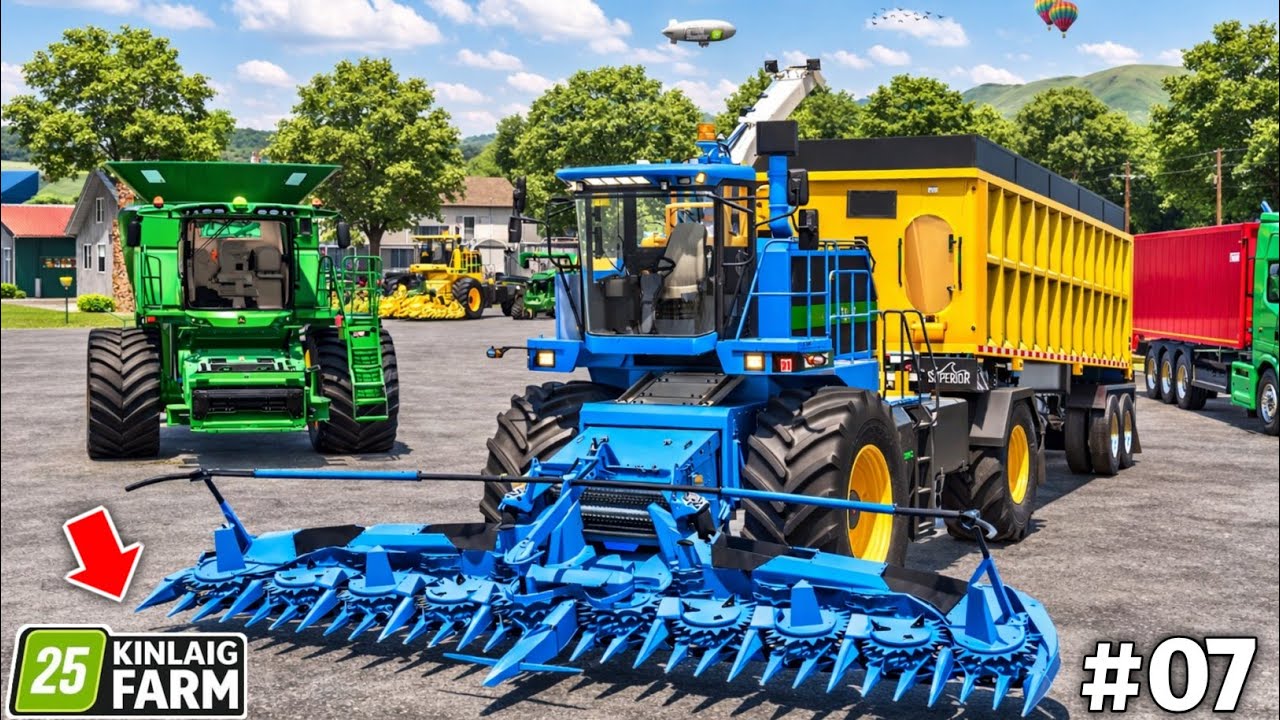 This Corn Header Is INSANE! Massive Chaff Operation | Farming Simulator 25