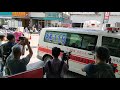 患者上救護車送往屏東基督教醫院畫面
