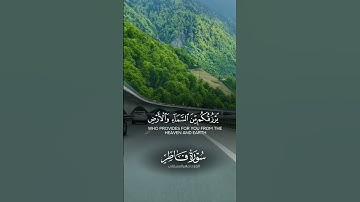 يَا أَيُّهَا النَّاسُ اذْكُرُوا |سورة فاطر ~الآية3~القارئ الشيخ ماهر المعيقلي🎧🤍