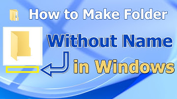 How Make Folder 📂 without Name in Windows 7,8,10,11|Rename Folder 📂 without Name|2021|Javed Tech