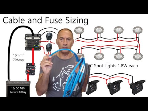 Electric Cable & Fuse Sizing - Camper Van Conversion Series