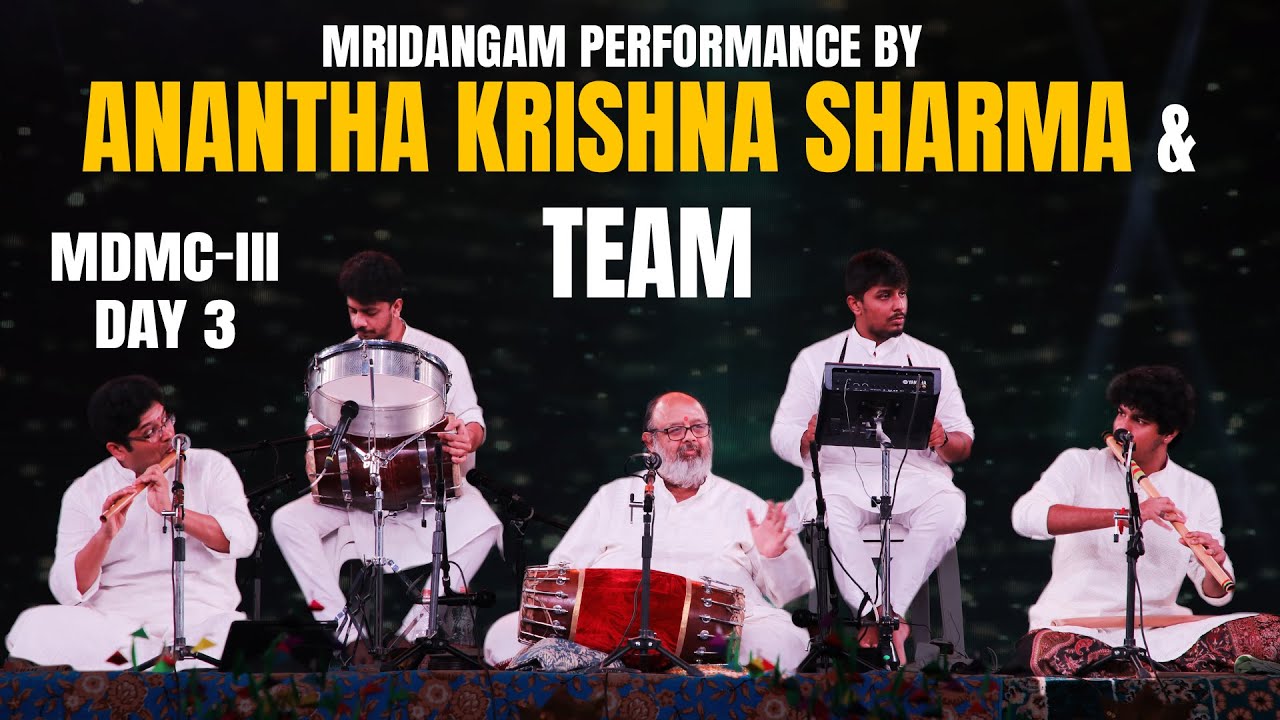 Mridangam performance by Anantha Krishna Sharma & Team | MDMC-3 | PMC English