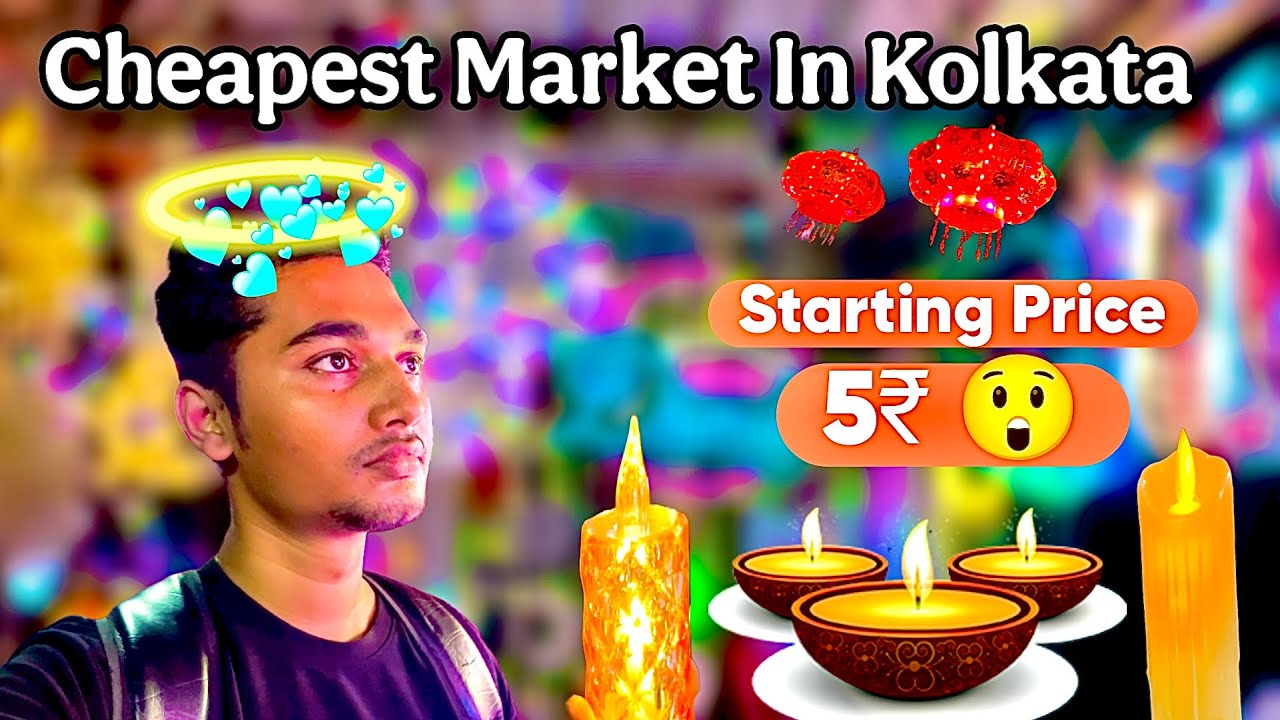 💡 Kolkata’s Cheapest Diwali Market! Chandni Chowk Lights Starting ₹5 Only | Unbelievable Deals 🔥✨