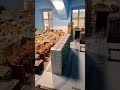 H0 Modelleisenbahn modernisierter DDR Plattenbau Wohnhausanlage Ostblock Hochhaus
