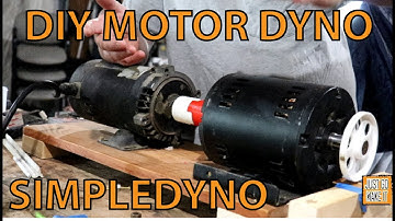 DIY MOTOR DYNO, Simpledyno