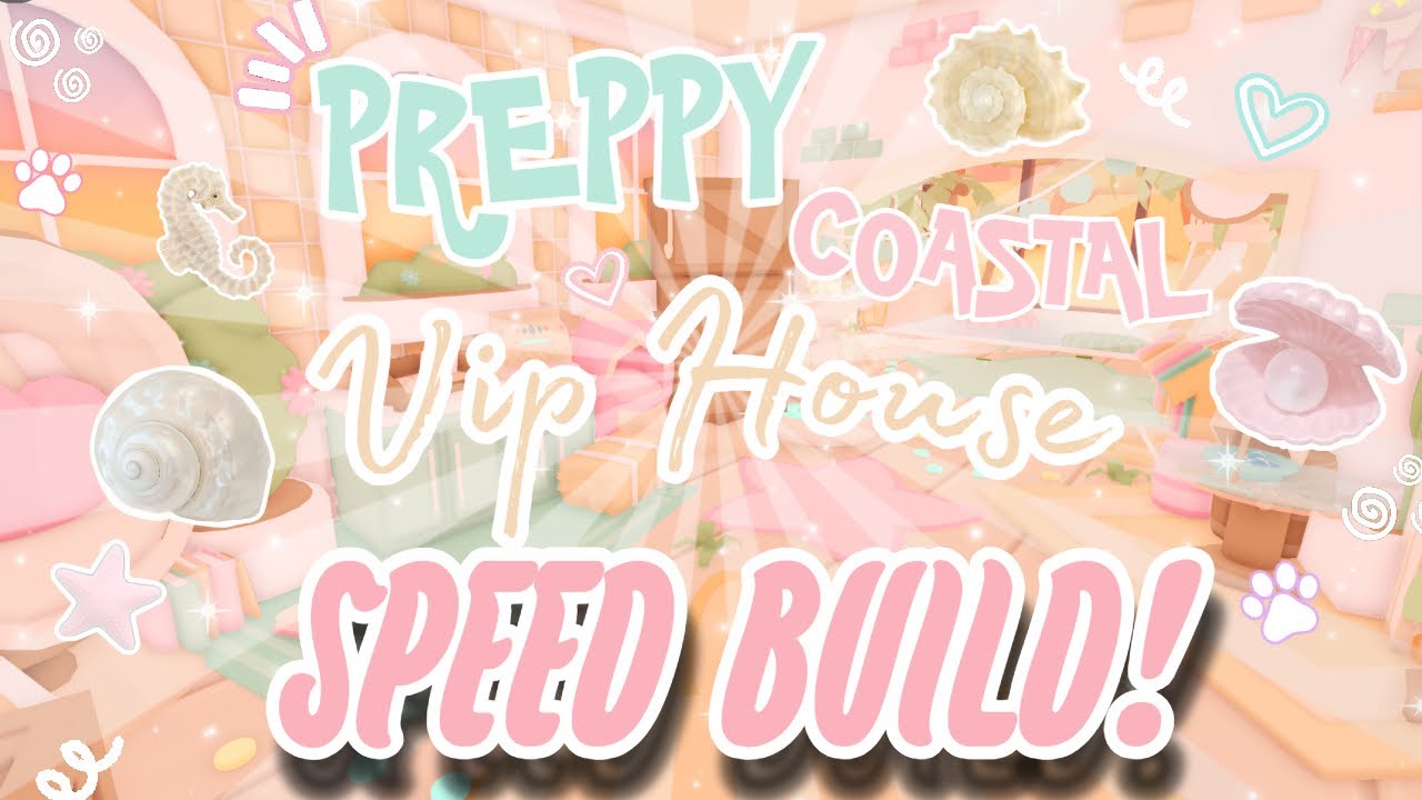 :🥥‧˚Preppy coastal VIP house Speedbuild! ɞ˚ *COST 45K+!!*