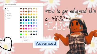 How to Get the Advanced skin Colors on MOBILE *EASY* (Roblox) screenshot 5