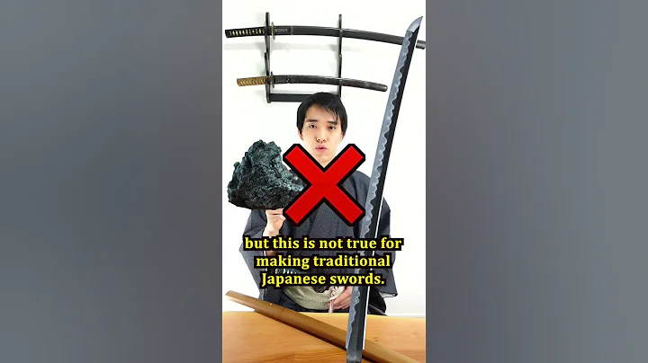 How much steel is used to forge a traditional Katana sword? #shorts