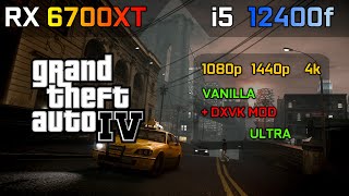 GTA IV i5 12400f + RX 6700XT