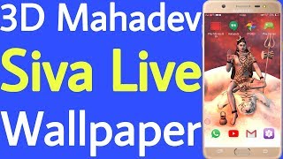 3D Mahadev Shiva live wallpaper for Android mobile