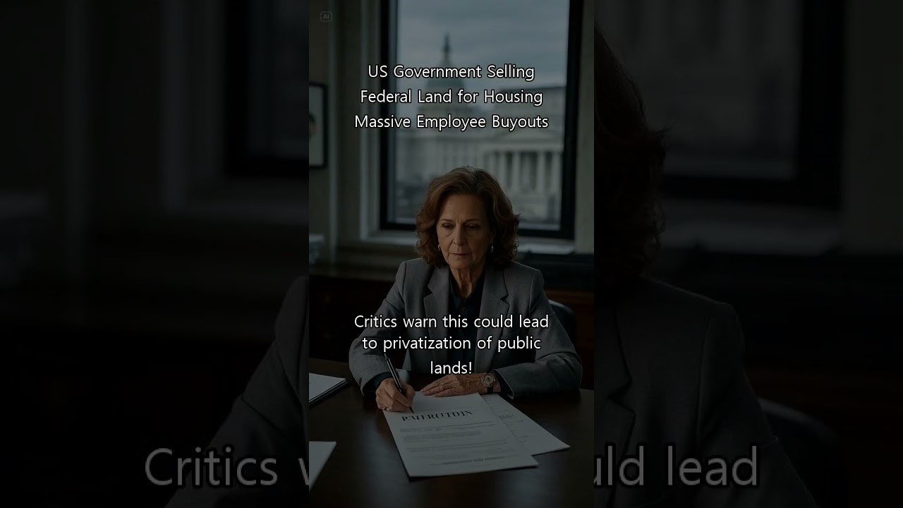 🚨U.S. Government Selling Federal Land for Housing?! Massive Employee Buyouts!🏡🔥