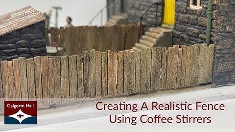 Creating A Realistic Fence Using Coffee Stirrers