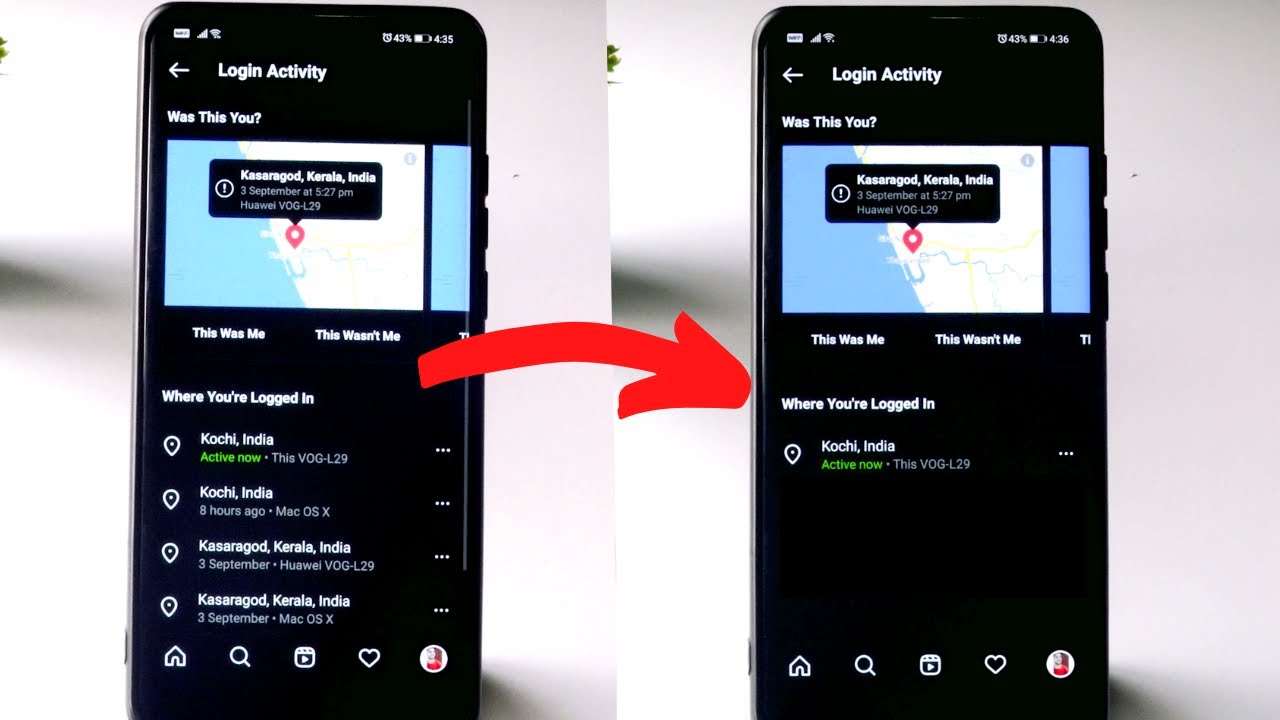 How To Delete Instagram Login Activity - YouTube