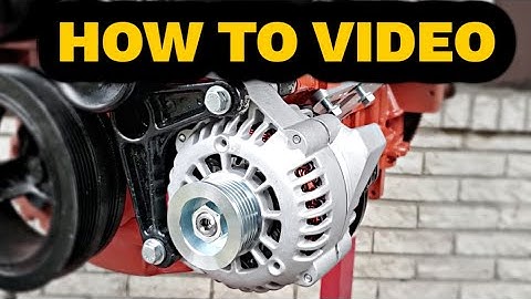 How To Install A LS1 Alternator